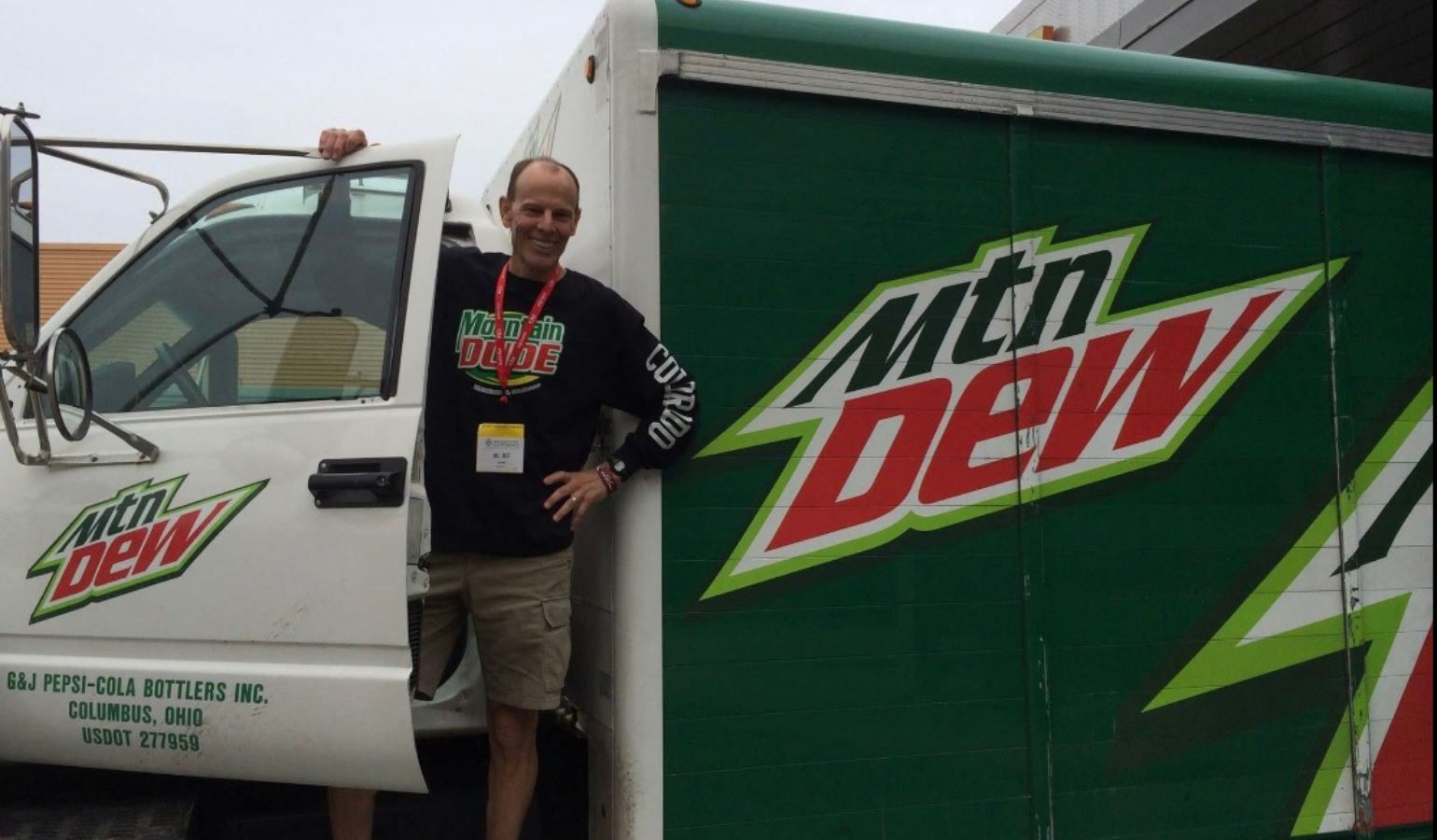 Mr Bill on a Mtn Dew Truck