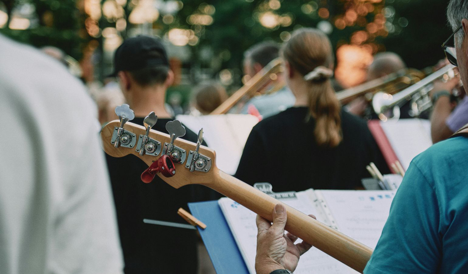 School band playing