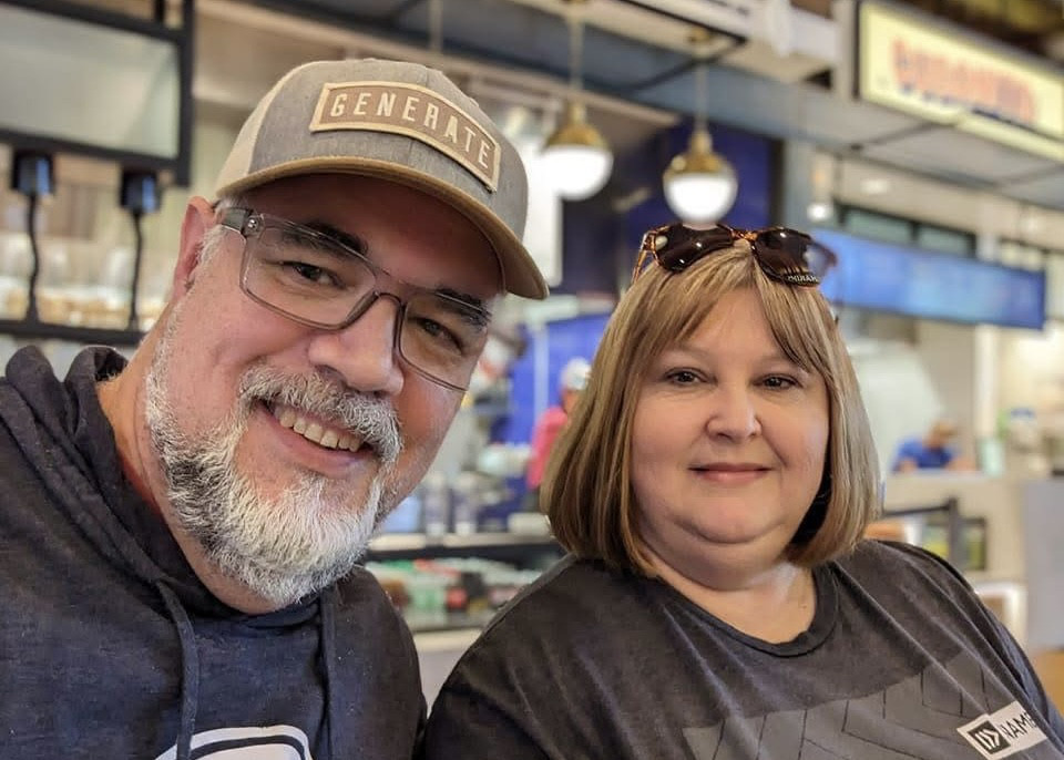 Scott and his wife