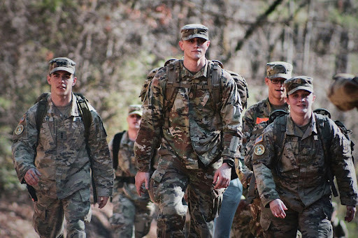 Soldiers walking